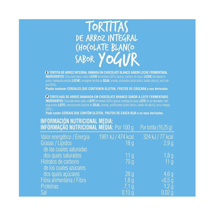 tortitas arroz yogurt, pk-4x2ud