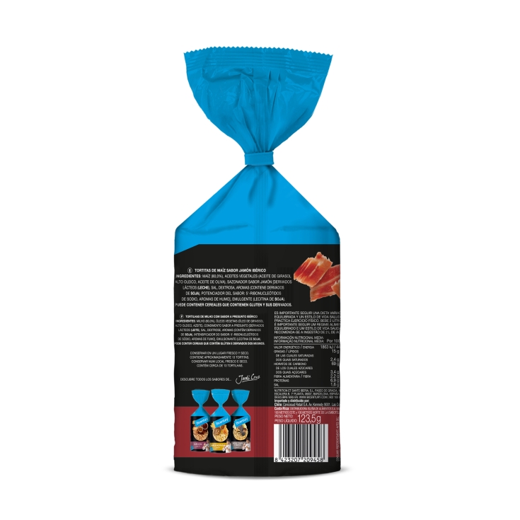 tortita sabor jamón ibérico, 123.5g
