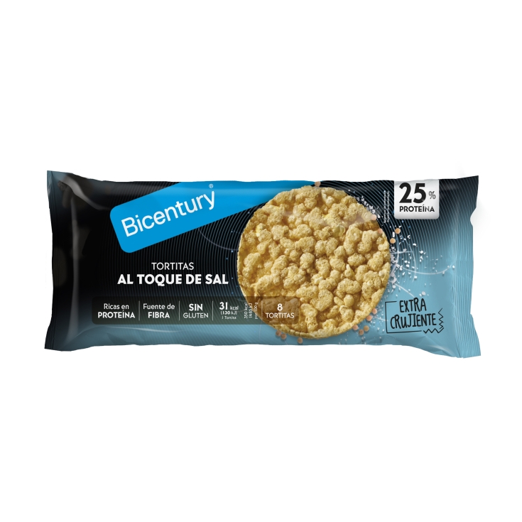 tortitas proteínas al toque de sal, 70g