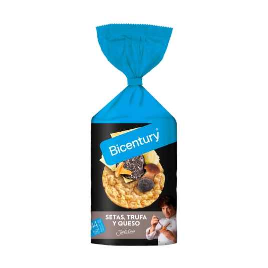 tortitas maíz setas, trufa y queso, 124g
