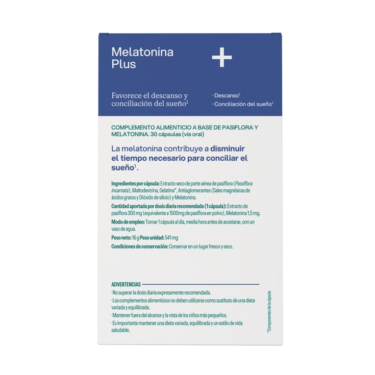 melatonina con pasiflora, 30cap