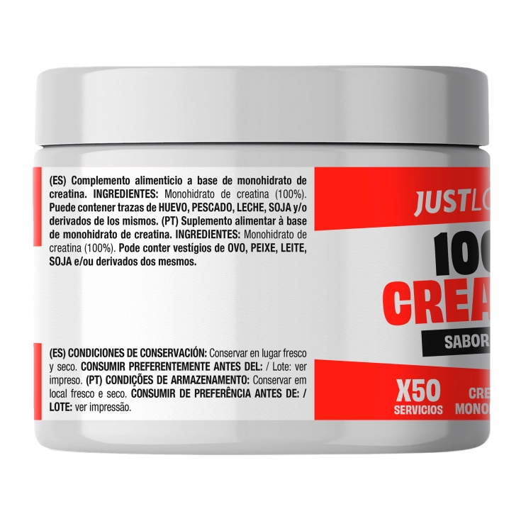 creatina 100% monohidrato sabor neutro, 150g