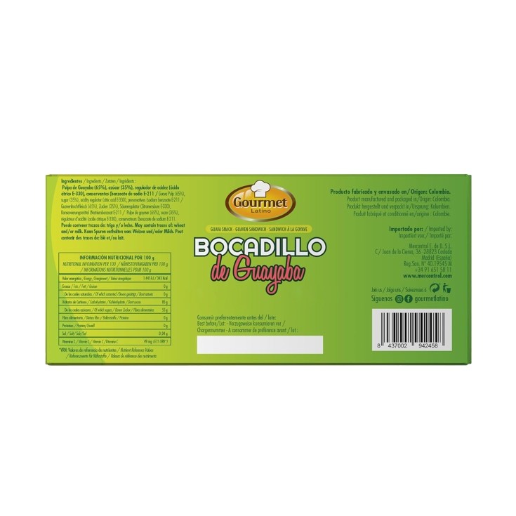 bocadillo guayaba 24ud, 630g
