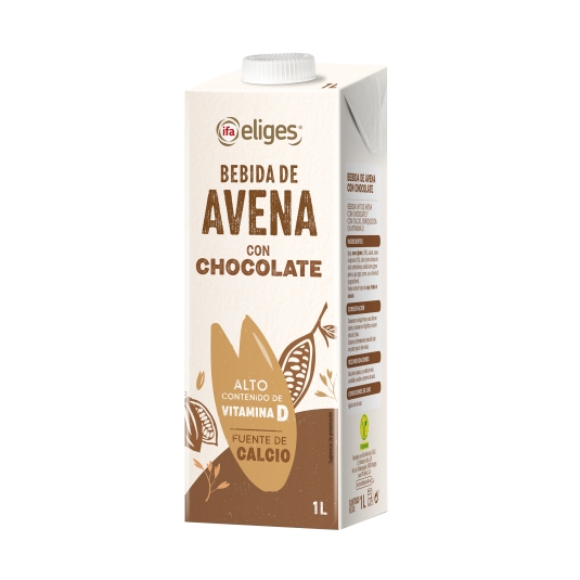 bebida avena con chocolate, 1l