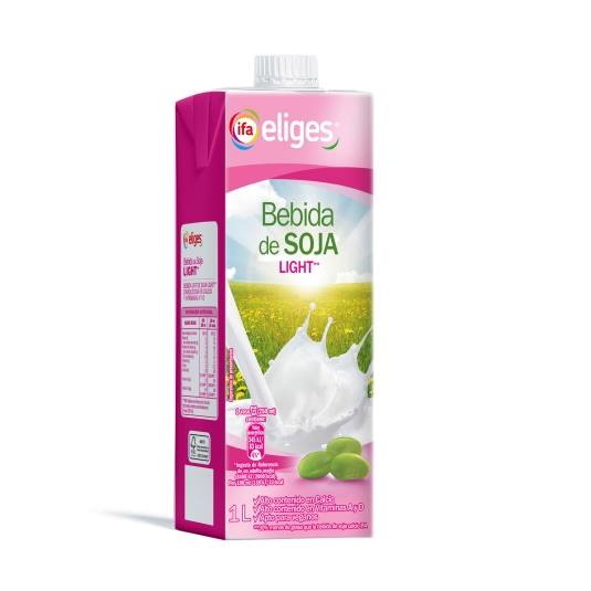 bebida soja light con calcio, 1l