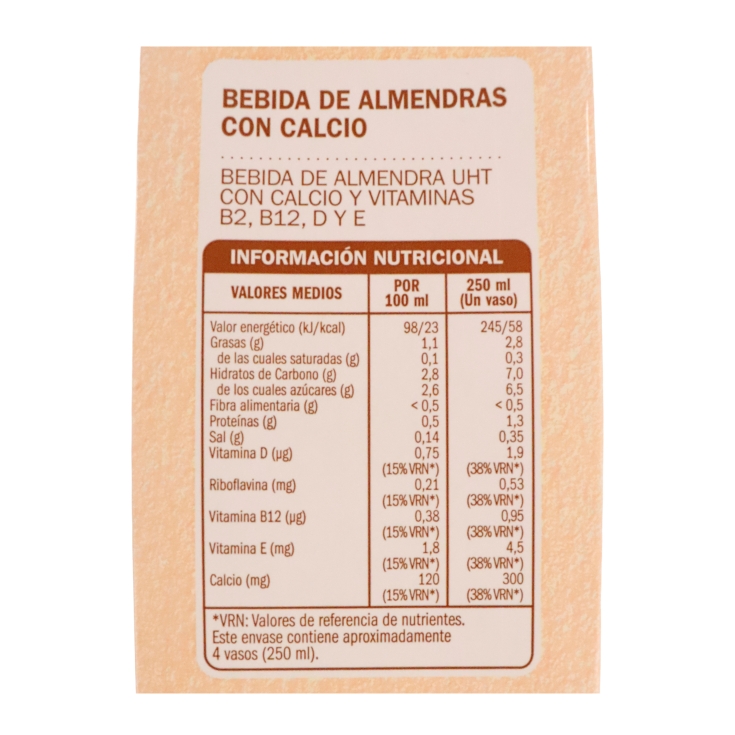 bebida almendras, 1l