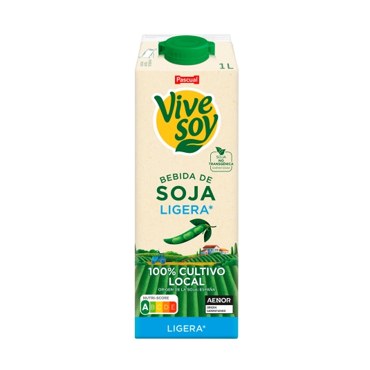 bebida soja ligera, 1l