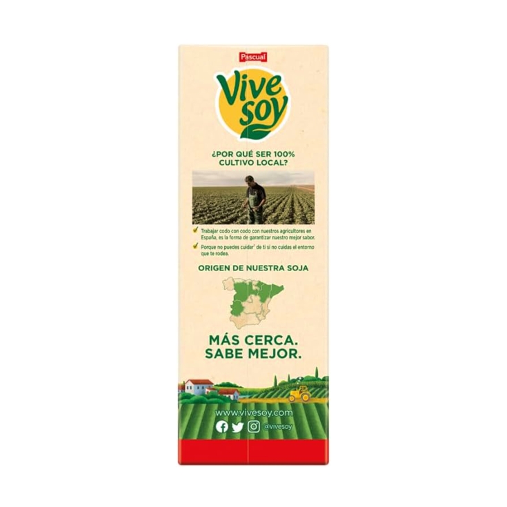 bebida soja sin azúcar, 1l