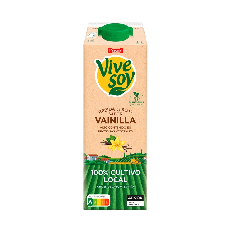 bebida soja vainilla, 1l