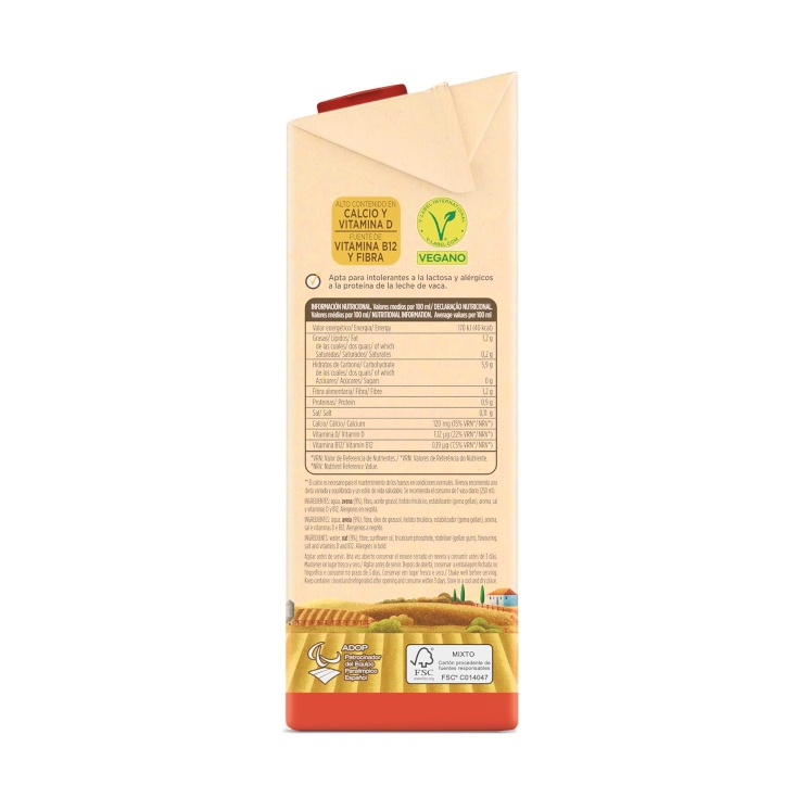 bebida avena sin azúcar, 1l