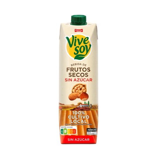 bebida frutos secos sin azúcar, 1l