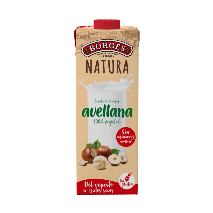 bebida avellana 100% vegetal, 1l