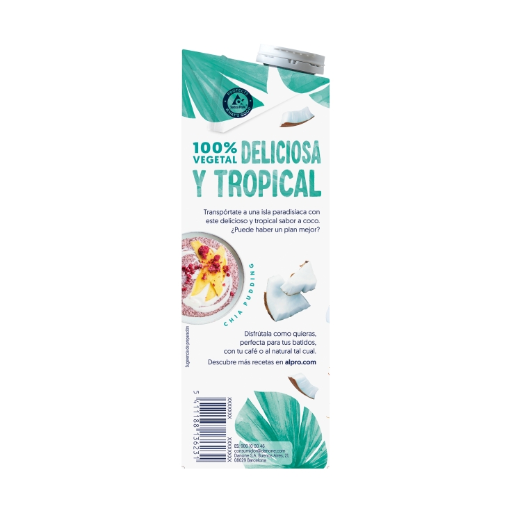 bebida coco con arroz, 1l