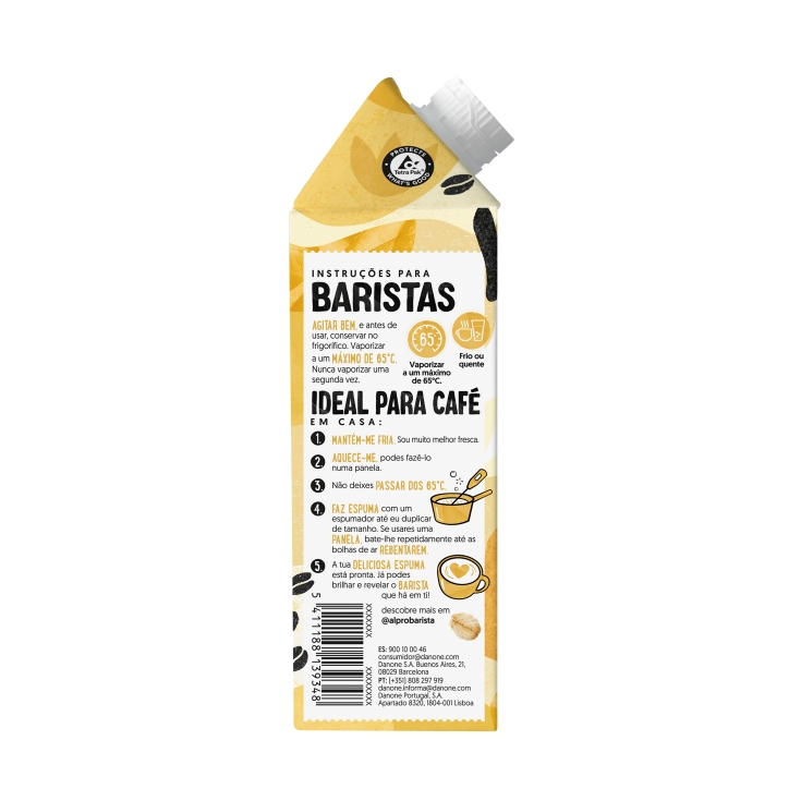 bebida vegetal avena barista, 750ml
