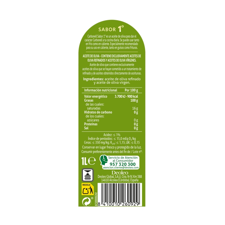 aceite orujo oliva, 1l