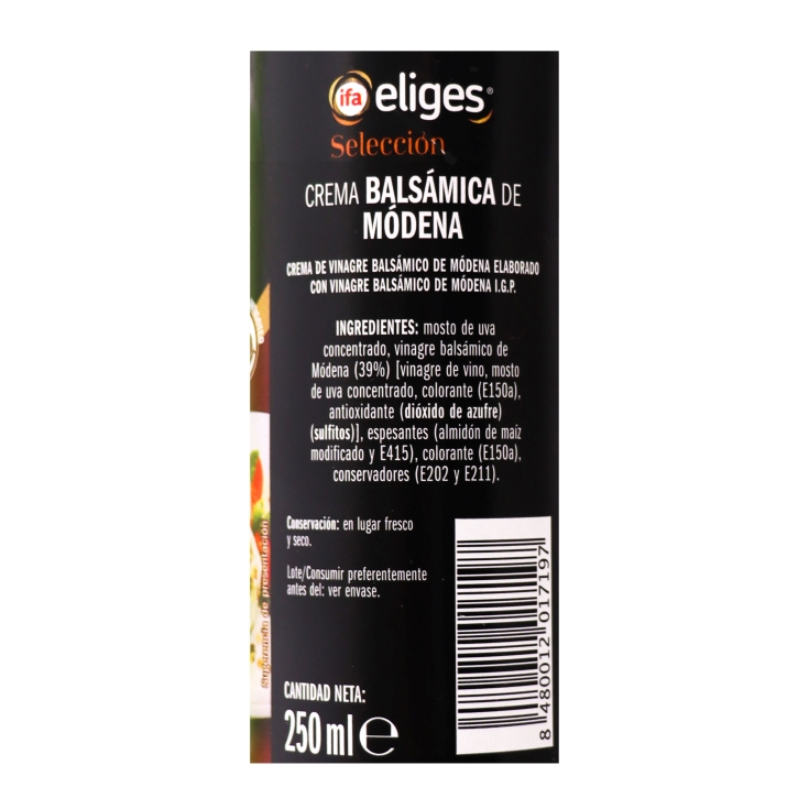 crema balsámica de módena, 250ml