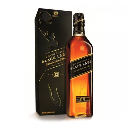 whisky escocés black label, 700ml