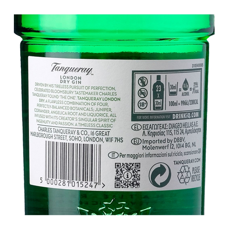 ginebra london dry, 700ml