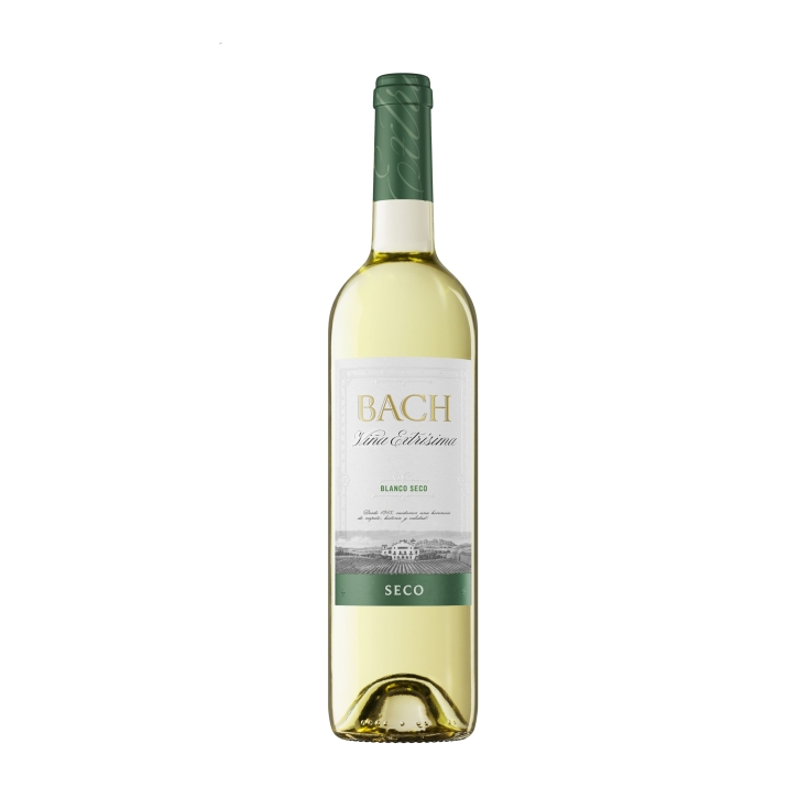 vino blanco seco viña extrísima, 750ml