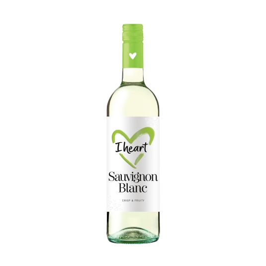 vino blanco i heart sauvignon, 750ml