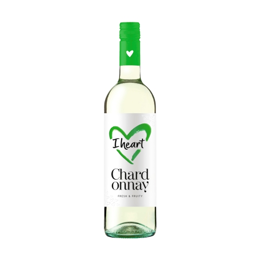 vino blanco i heart chardonnay, 750ml