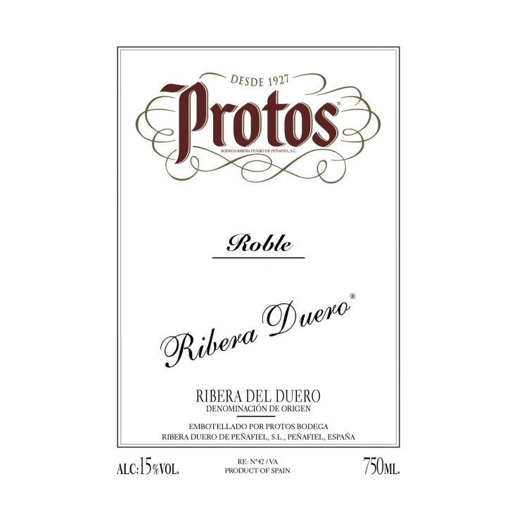 vino d.o. r.duero tinto roble, 750ml