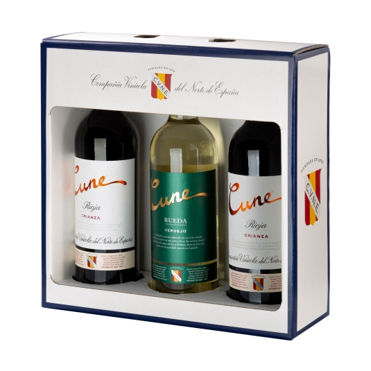 estuche vino r.duero tto crianza+rueda, pk-3