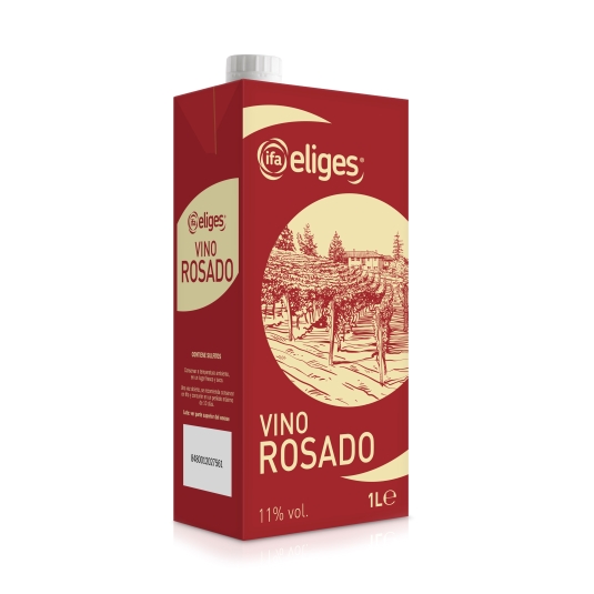 vino rosado brik, 1l