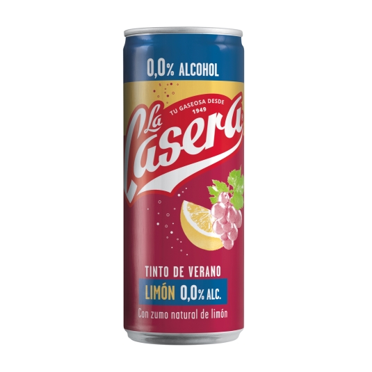 tinto verano limón s/a 0,0% lata, 330ml