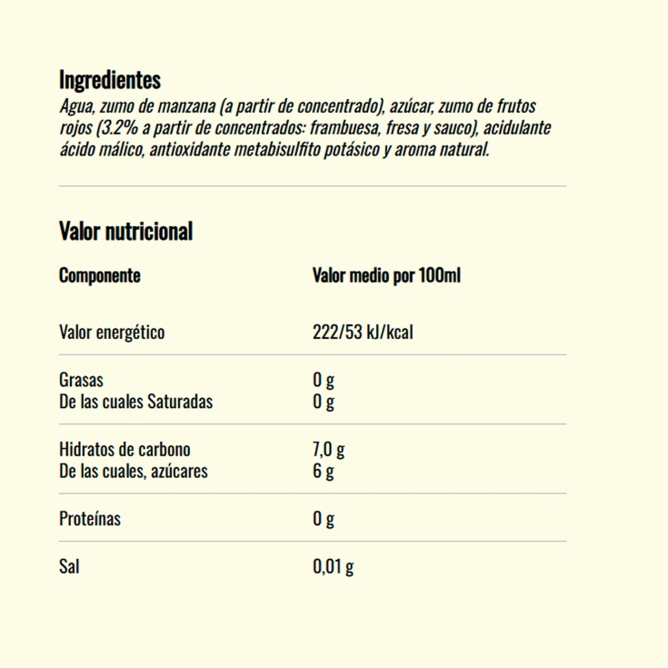 cider frutos rojos, 250ml