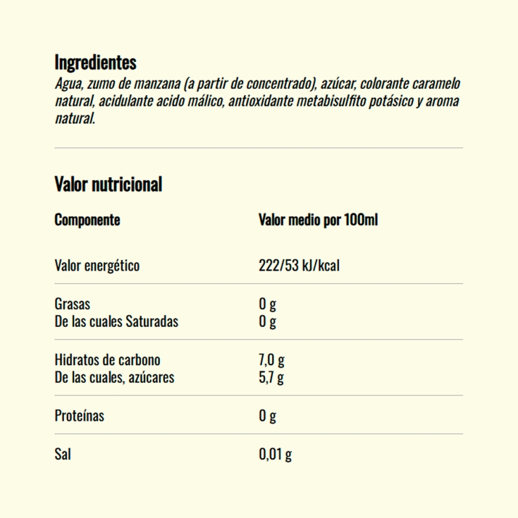 cider manzana, 250ml