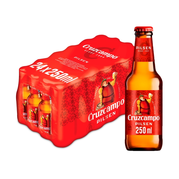 cerveza botellín 250ml, 24ud