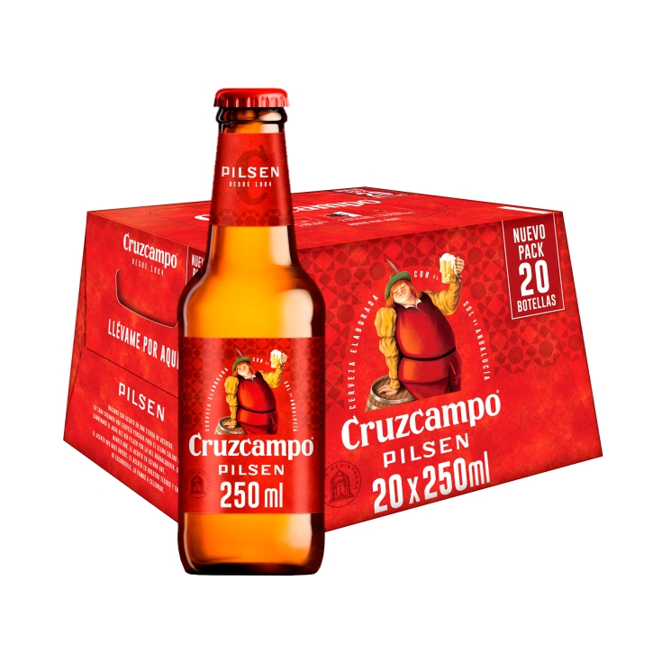 cerveza botellín 250ml, 20ud