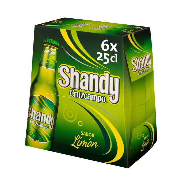 cerveza shandy limón 250ml, pk-6