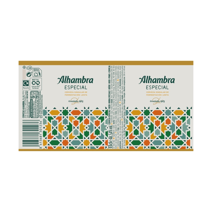cerveza especial lata, 330ml