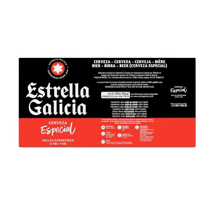 cerveza botellín 25cl, pk-12