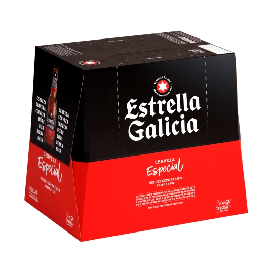 cerveza botellín 25cl, pk-12
