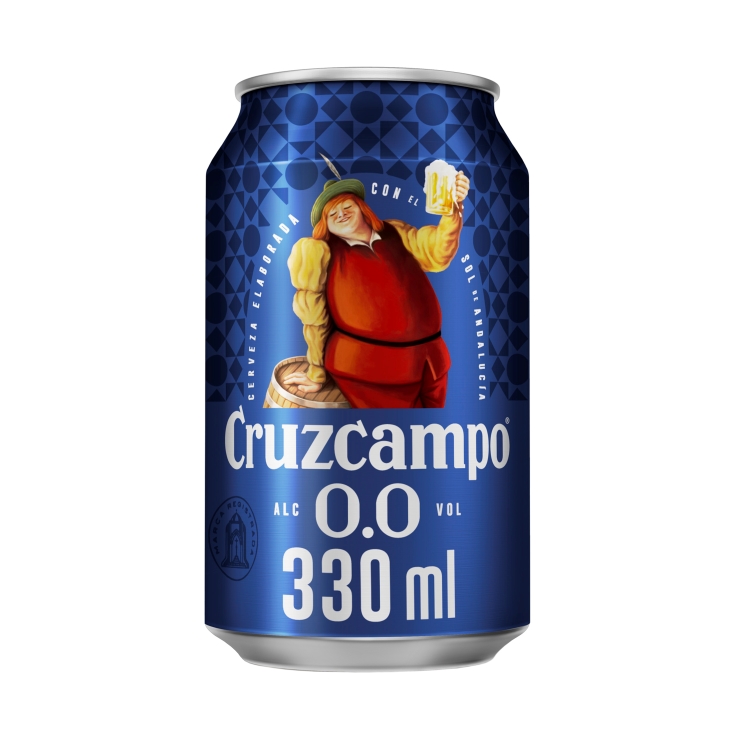 cerveza 0,0 sin alcohol lata, 330ml