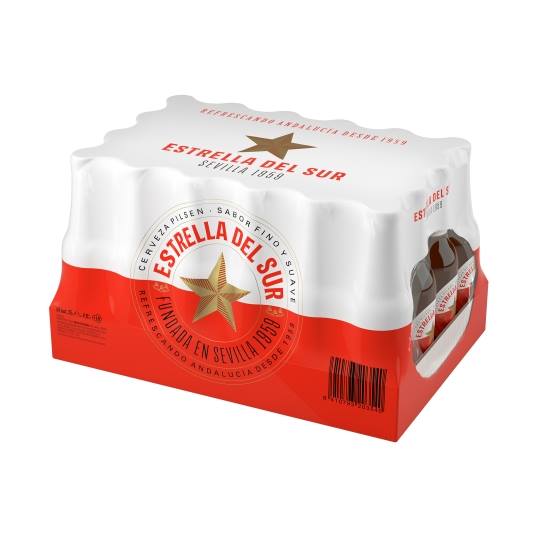 cerveza botellín 250ml, 24ud