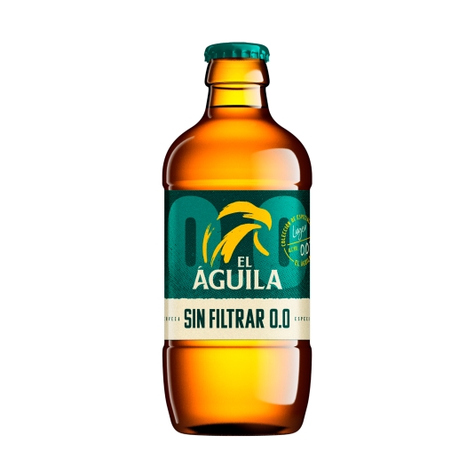 cerveza 0,0 alcohol sin filtrar botell, 330ml