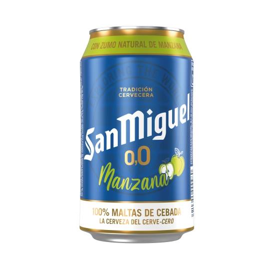 cerveza 0,0 sin alcohol manzana lata, 330ml