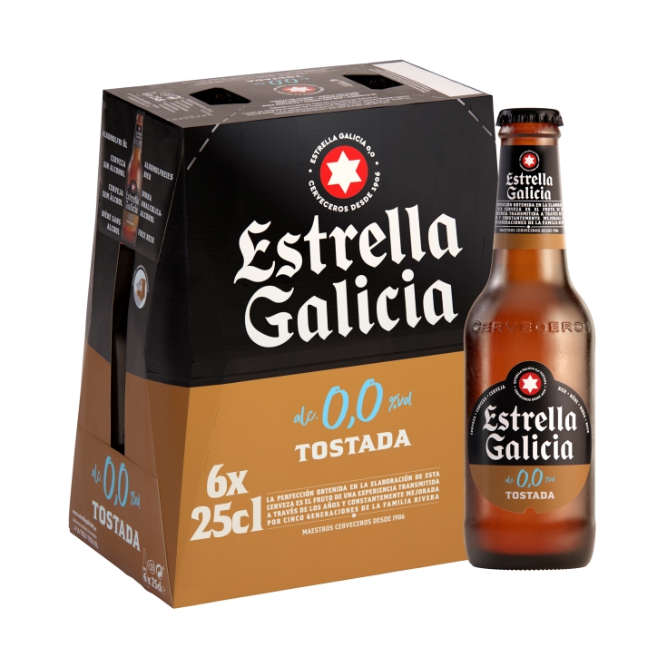 cerveza 0,0 sin alcohol tostada, pk-6