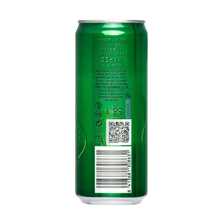 cerveza reserva 1925 lata, 330ml
