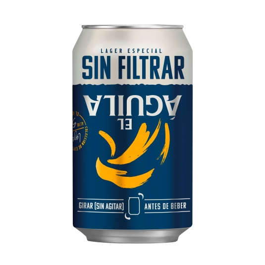 cerveza sin filtrar lata, 330ml