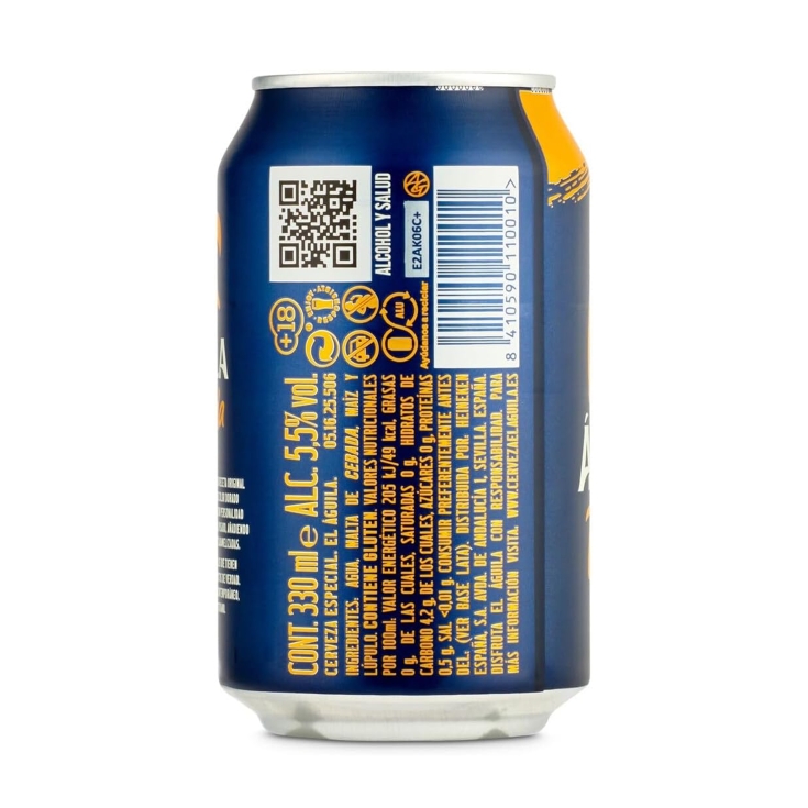 cerveza dorada lata, 330ml