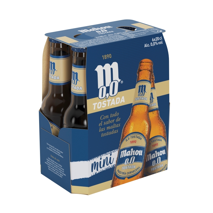 cerveza tostada sin alcohol pack 12