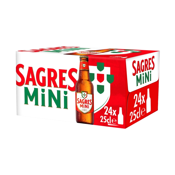 cerveza botellín 250ml, 24ud