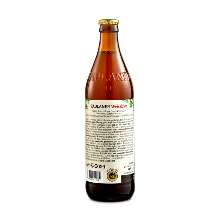 cerveza weissbier botellín, 500ml