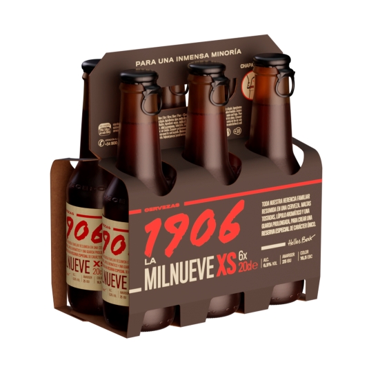 cerveza reserva mini botellín 200ml, pk-6