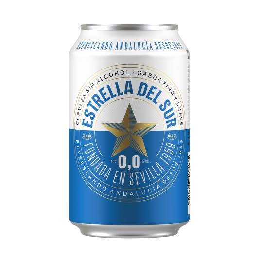 cerveza sin alcohol 0´0 lata, 330ml